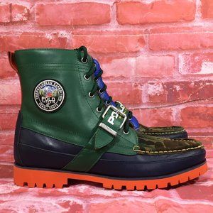 POLO SPORT RALPH LAUREN RANGER BOOTS GREEN NAVY
